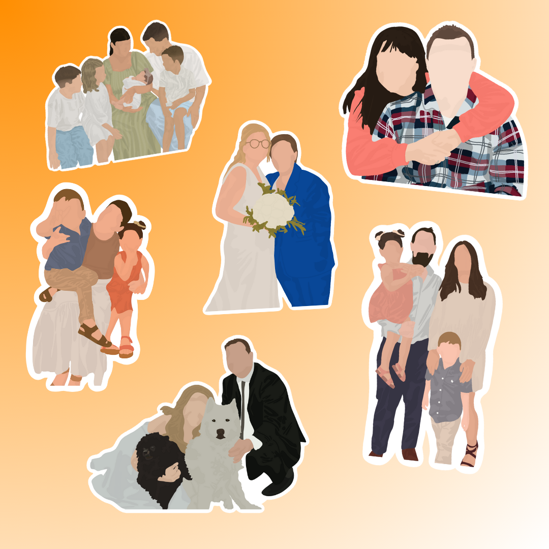 Custom Portrait Sticker | Add On