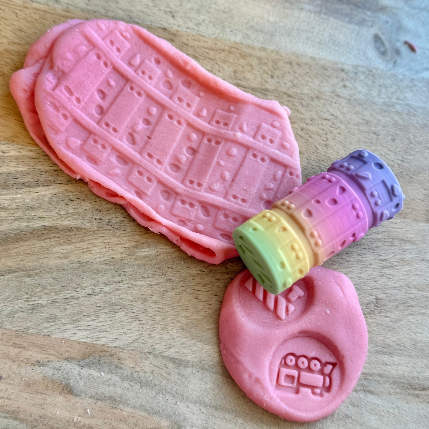 Little Dough Co. Roller - Train Tracks