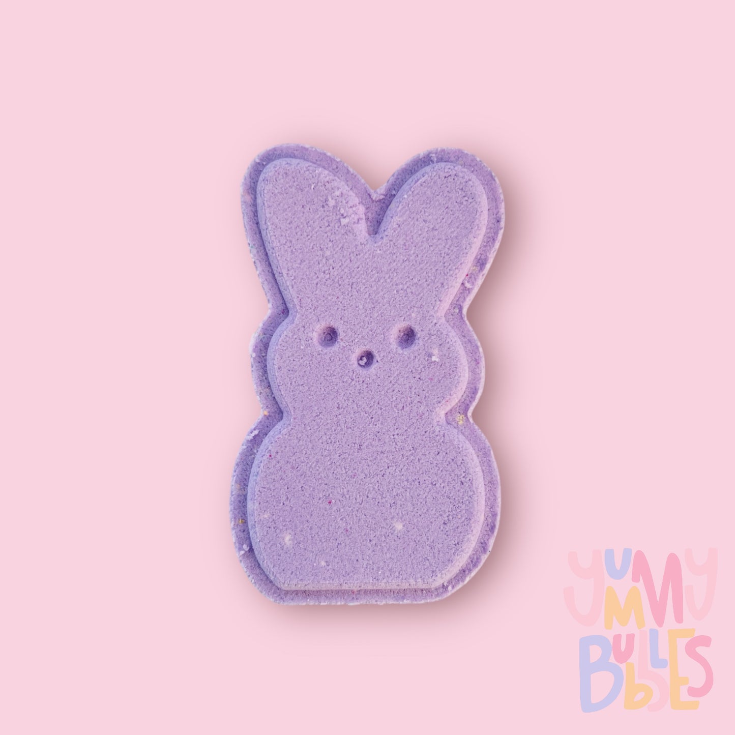 Pastel purple peep shaped bath bomb