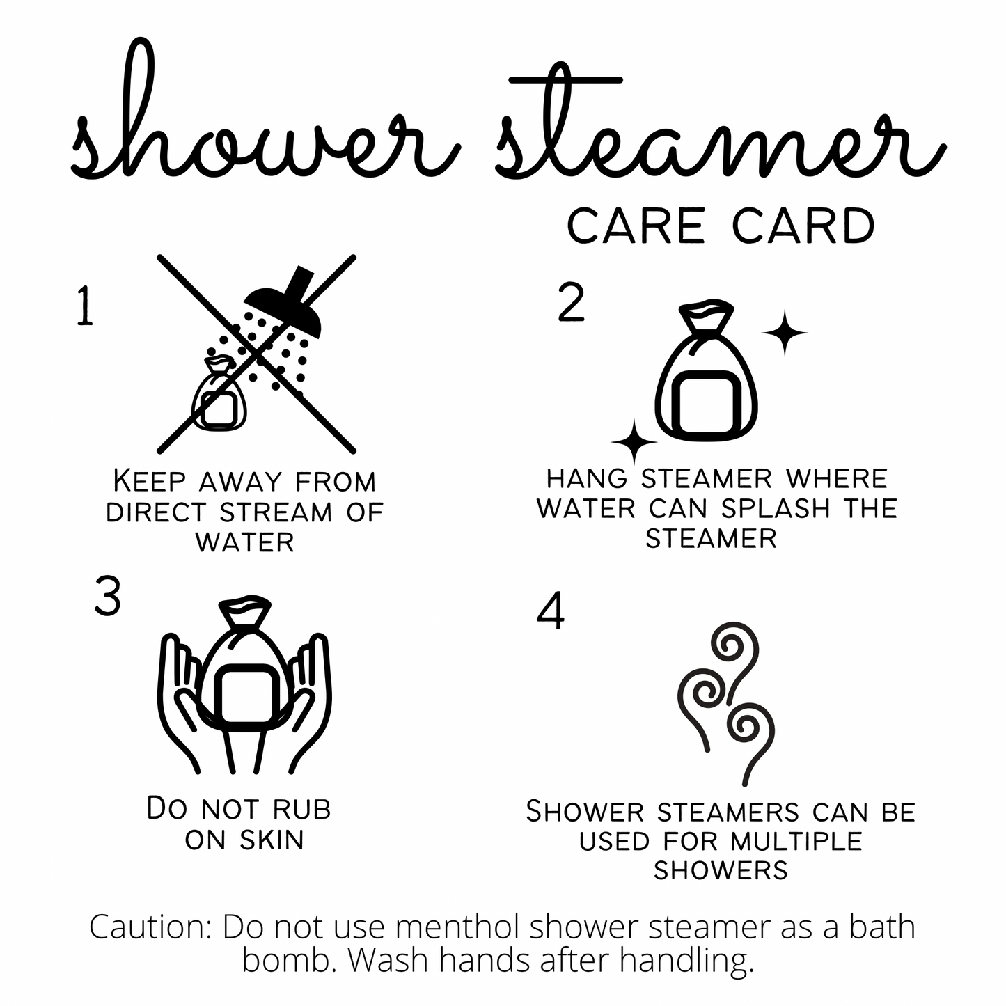 Menthol Shower Steamer - Lavender