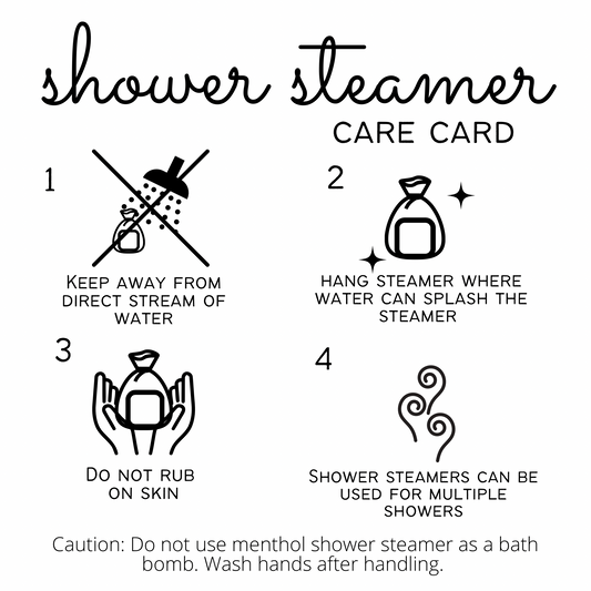 Menthol Shower Steamer - Rosemary & Lime - Made with Essential Oils
