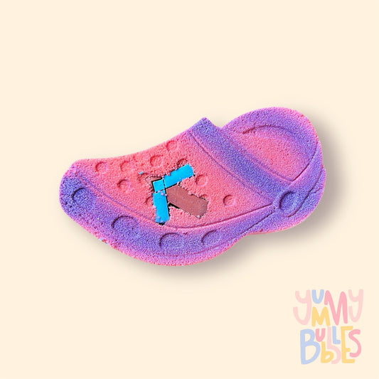 Toy Bath Fizz - Shoe with 1 Shoe Charm - Red/Purple - 130 g