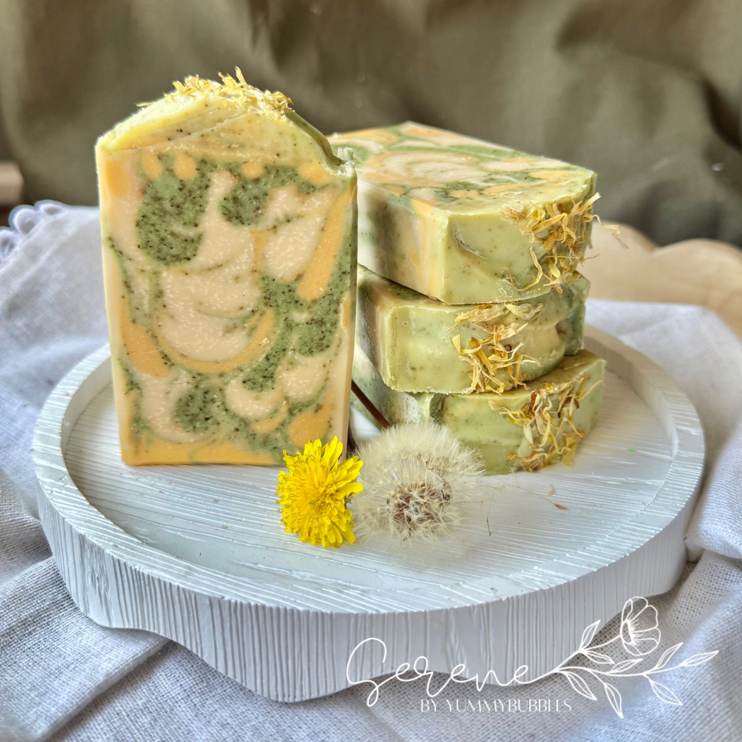 Soap - Dandelion Bar | Tallow + Honey + Essential Oils
