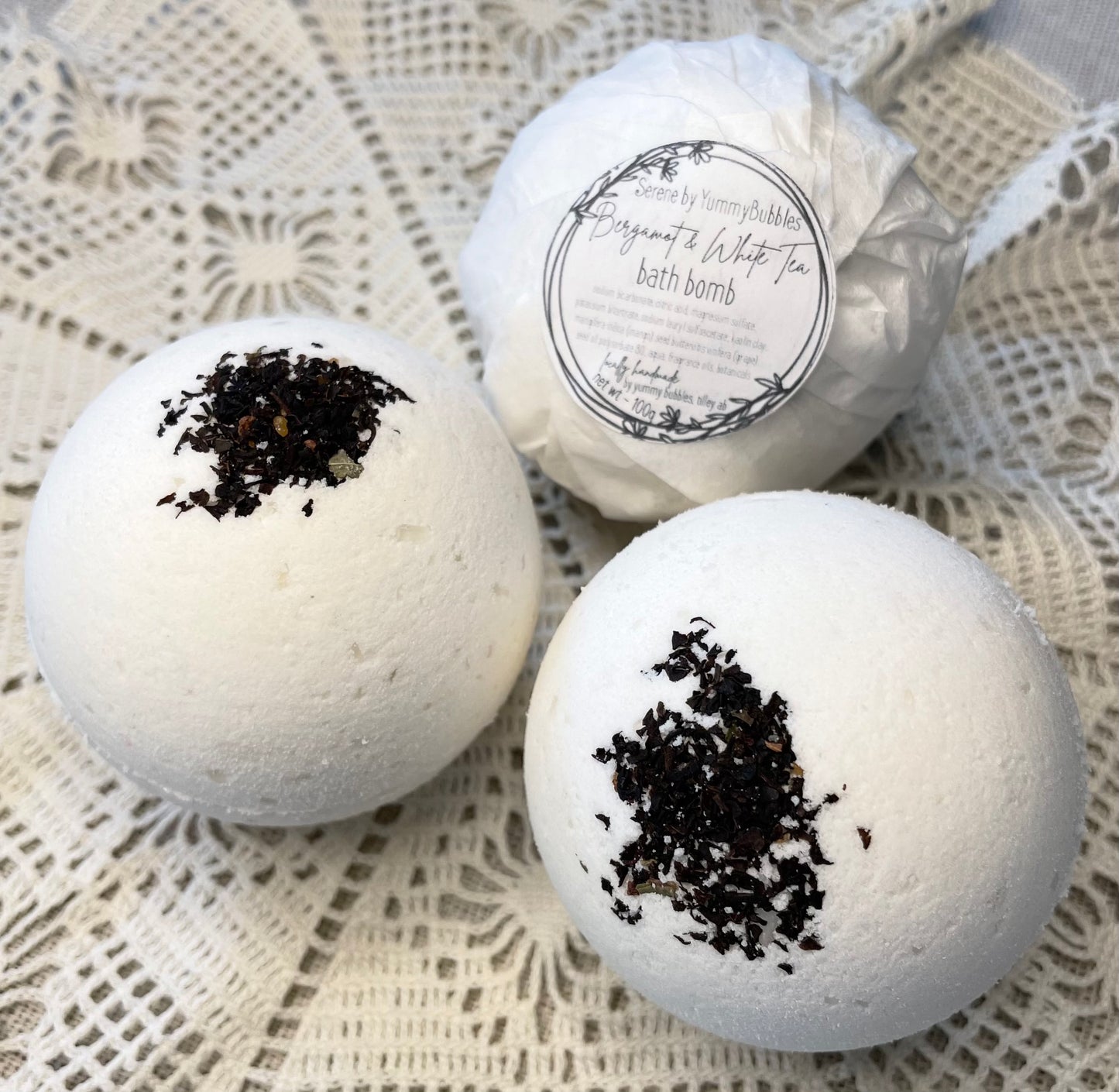 Serene - Bath Bomb - Bergamot & White Tea