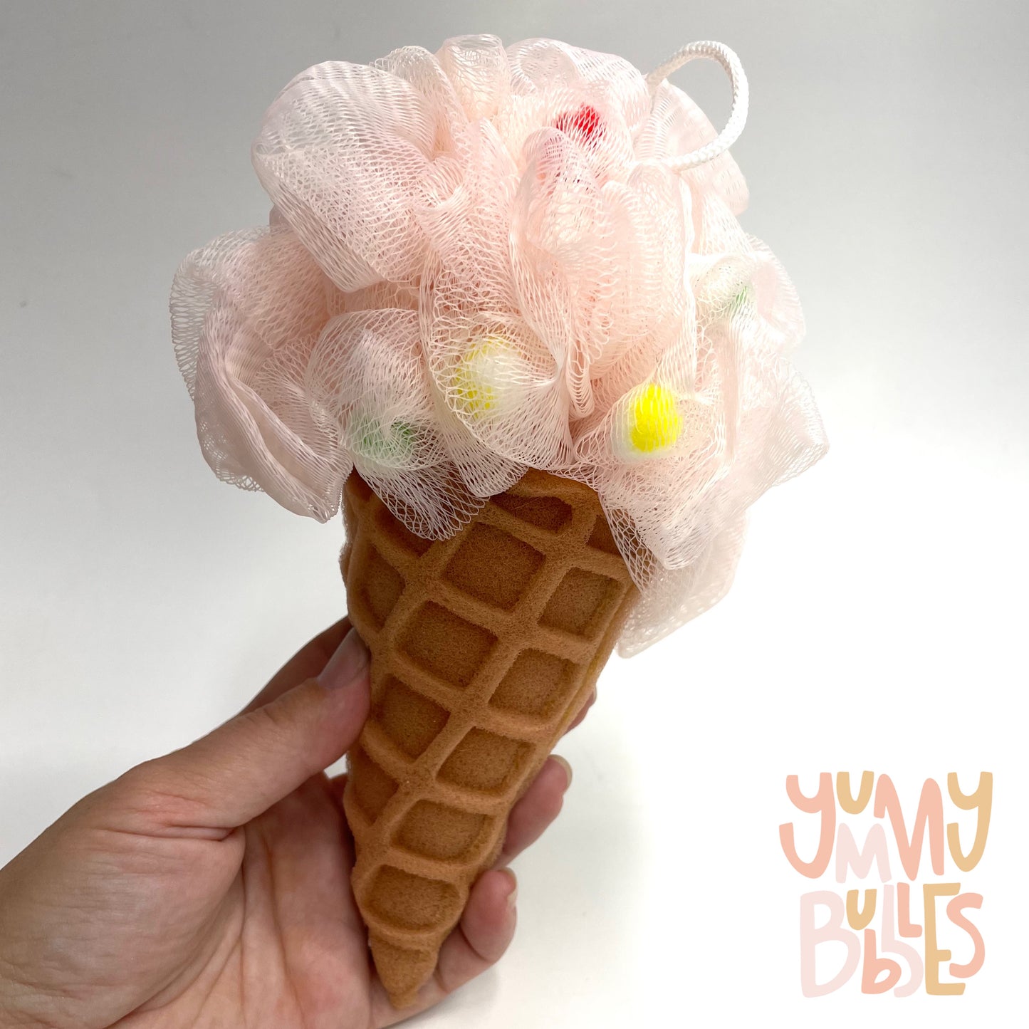 Bath Accessories - Ice Cream Loofah (Pink)